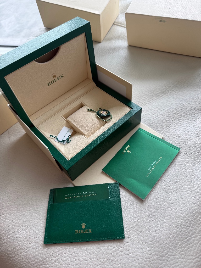 Rolex  Authentic Original Medium Size Presentation Box With Papers  Cards